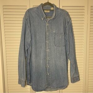 Vintage Denim St. John’s Bay Long Sleeve Button Down Shirt